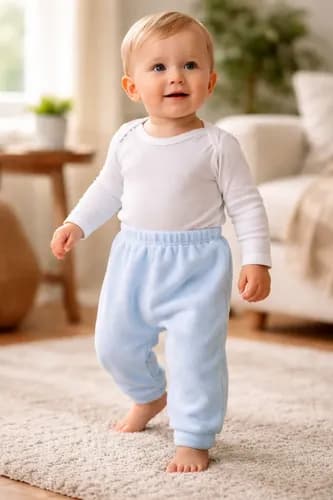 Pantalón De Tela Micro Polar Con Puño Bebes - imagen 18