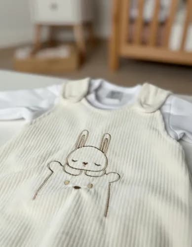Jardinero Pañalero Y Body Manga Larga Bebes - imagen 35