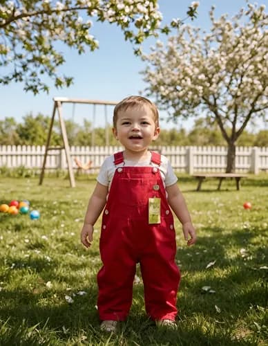 Jardinero Gabardina Color Para Bebes - imagen 4
