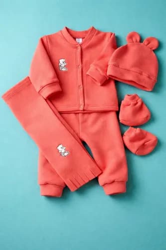 Ajuar 4 Piezas Micropolar Bebes Recien Nacido - imagen 15