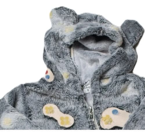 Enterito Peluche Con Capucha Orejitas Bebe