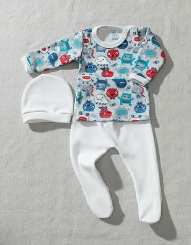 Ajuar R. Nacido Camiseta, Ranita  Gorro Algodon Estampado - imagen 19