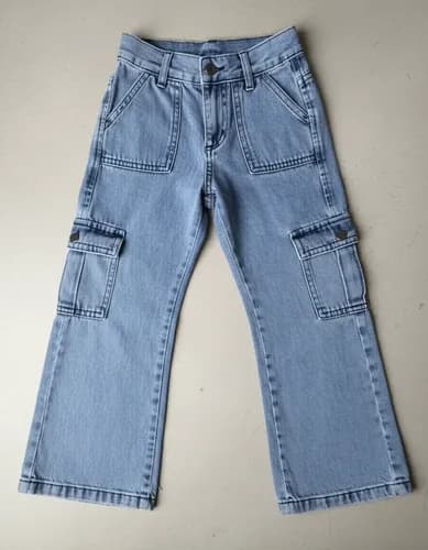 Pantalon Jeans Wide Leg Cargo Niñas - imagen 2