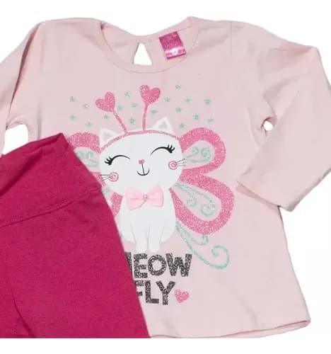 Remera De Algodon Y Calza Modal Beba - imagen 2
