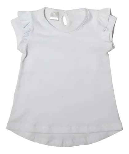 Remera De Algodón Manga Corta Beba