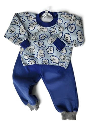 Buzo C. Redondo  Friza Estampada Y Pantalon Bebe - imagen 14