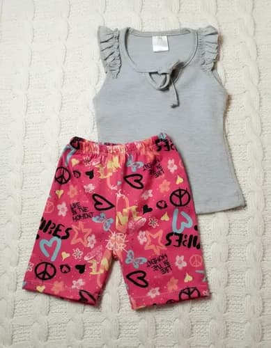 Musculosa De Algodon  Con Biker De Modal Estampado  Bebas - imagen 12