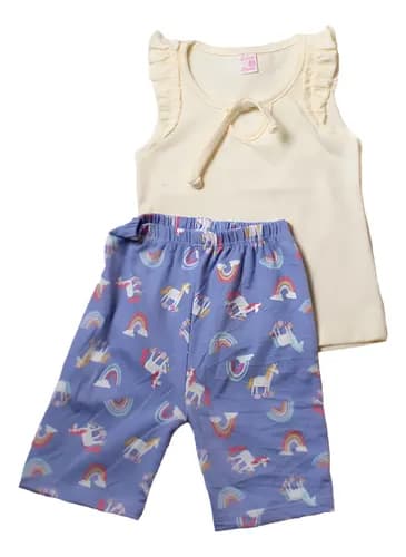 Musculosa De Algodon  Con Biker De Modal Estampado  Bebas - imagen 13