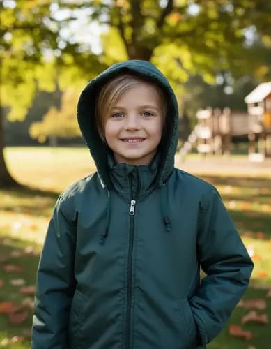 Campera Con Capucha Interior Tela Polar Niños - imagen 12