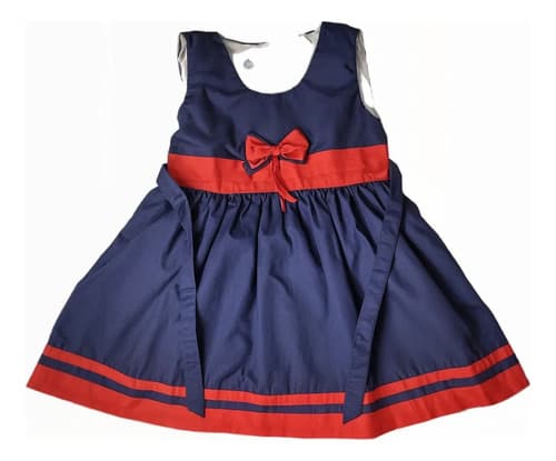 Vestido Beba Vestir Verano Lazo Y Moño