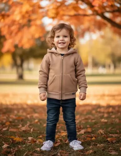 Campera De Algodon Frizado Con Capucha Para  Bebe - imagen 16