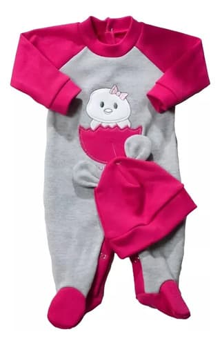 Enterito Pañalero De Algodon  Gorrito Orejitas Bebes - imagen 7