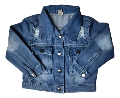 Campera Jean De Nena Azul Oversize Moon