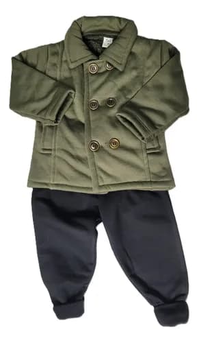 Conjunto Saco Interior Peluche Y Pantalon Jogging Friza Bebe - imagen 16