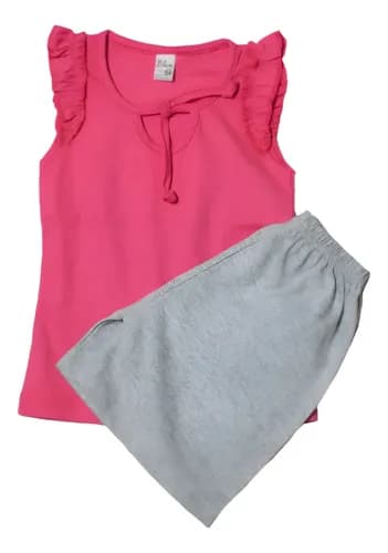 Conjunto Musculosa Y Short De Algodón Bebe - imagen 7