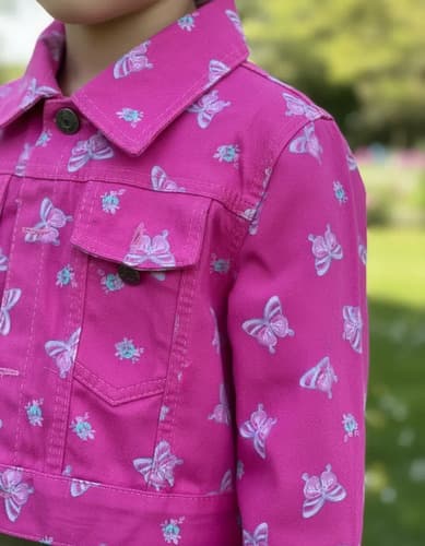 Campera De Gabardina  Estampada Beba - imagen 7