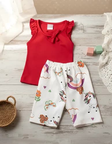 Musculosa De Algodon  Con Biker De Modal Estampado  Bebas