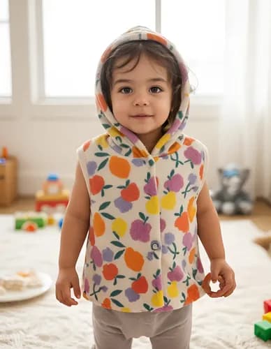 Chaleco Polar Soft Estampado Con Capucha Para Bebe - imagen 12