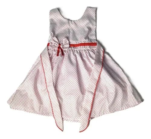 Vestido Corto Zaphira Beba Sin Manga Lazo Primavera - imagen 9