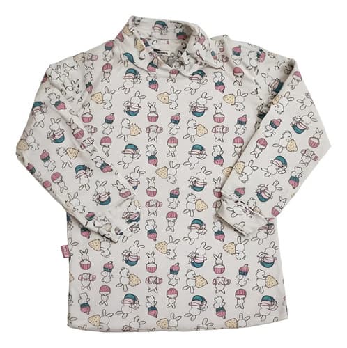 Camiseta Media Polera C Broche  De Algodon Bebes - imagen 6