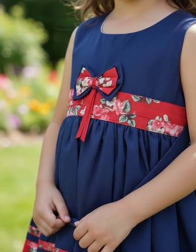 Vestido Beba Vestir Verano Lazo Y Moño - imagen 5