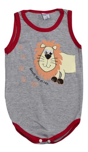 Bodys Musculosa De Algodón Estampado Bebes - imagen 2