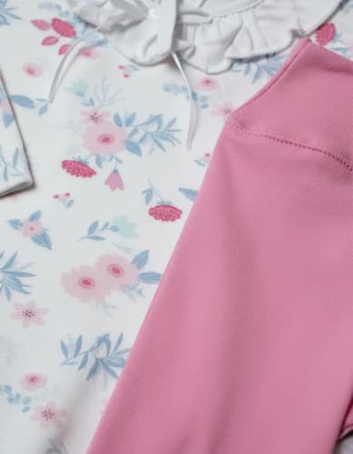 Conjunto De Calza Modal Soft Y Remera M. L. Algodon  Beba - imagen 3