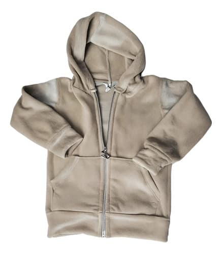Campera De Plush Con Capucha Y Cierre Bebes - imagen 3