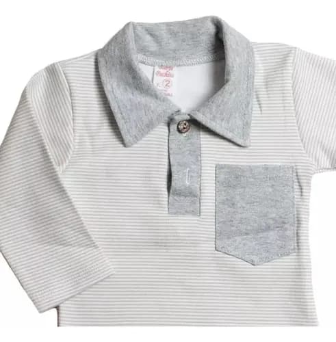 Body Zaphira De Algodon Estampado Cuello Chomba Bebes - imagen 5