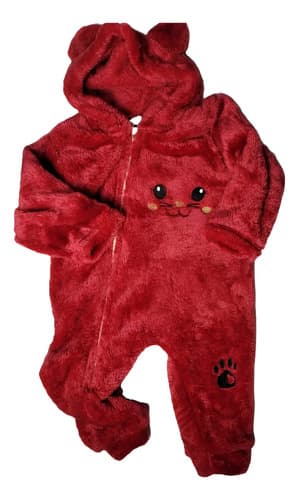 Enterito Peluche Con Capucha Orejitas Bebe - imagen 11