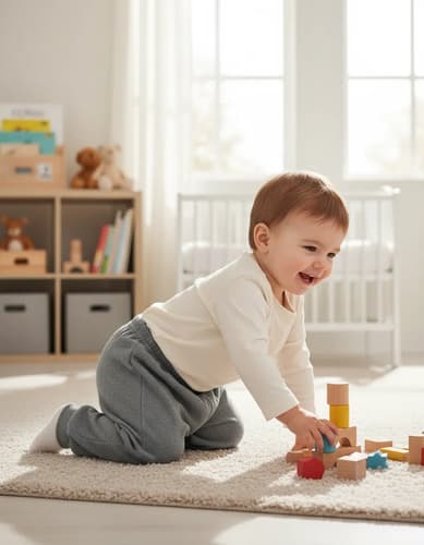 Pantalon Babucha De Algodon Frizado Con Puño Bebes - imagen 34