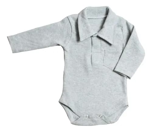Bodys Manga Larga  De Algodón Con Cuello Chomba Bebes - imagen 10