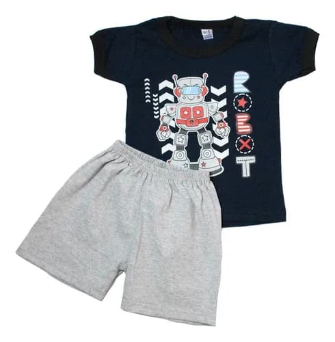 Conjuntos De Algodon Remera Manga Corta/short  Bebes - imagen 12