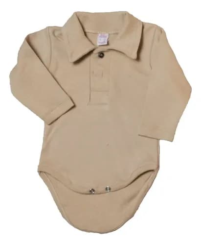 Bodys Manga Larga  De Algodón Con Cuello Chomba Bebes - imagen 18