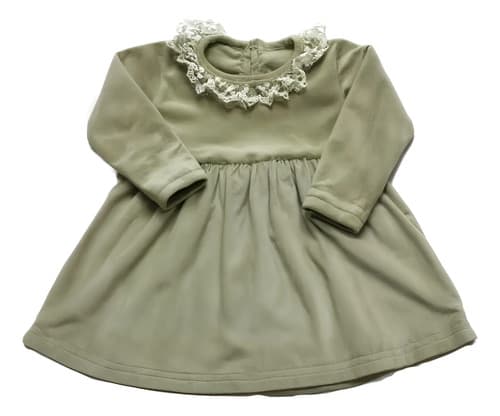 Vestido De Plush Manga Larga Beba - imagen 2