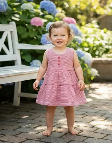 Vestido Solero Rayado De Beba