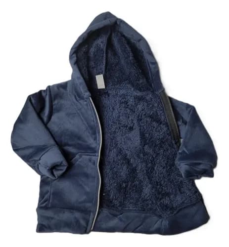 Campera Abrigada  De Plush Bifaz Peluche Para Bebes - imagen 8