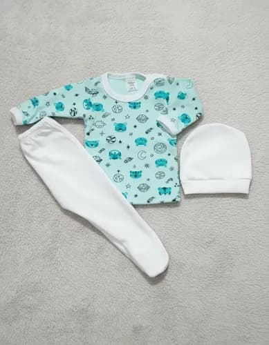 Ajuar R. Nacido Camiseta, Ranita  Gorro Algodon Estampado - imagen 16
