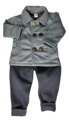 Conjunto Saco Interior Peluche Y Pantalon Jogging Friza Bebe - imagen 12