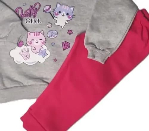 Conjunto Friza De Buzo C. Redondo Y Pantalón  Beba Gat - imagen 10