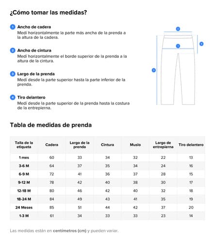 Pantalón Con Puño De Algodón Friza Liviana Bebes - imagen 2