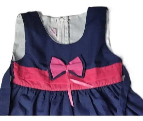 Vestido Beba Vestir Verano Lazo Y Moño - imagen 10