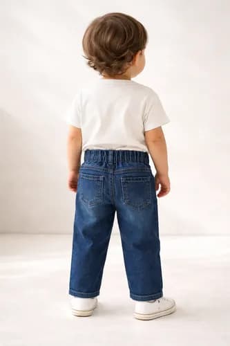 Jeans Mom Ancho Bebe Unisex - imagen 6