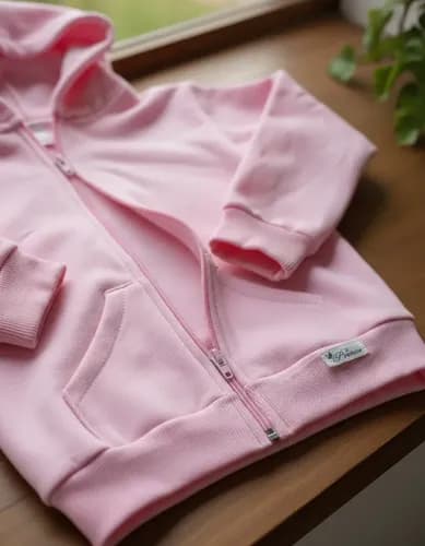 Campera De Algodon Frizado Con Capucha Para  Bebe - imagen 13