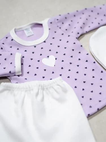 Ajuar R. Nacido Camiseta, Ranita  Gorro Algodon Estampado - imagen 5