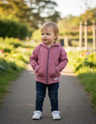 Campera De Algodon Frizado Con Capucha Para  Bebe - imagen 38