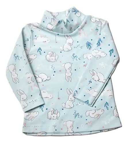 Camiseta Media Polera C Broche  De Algodon Bebes - imagen 9
