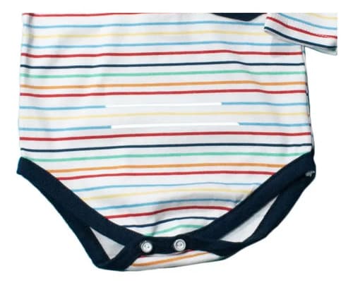 Body Zaphira De Algodon Estampado Cuello Chomba Bebes - imagen 3