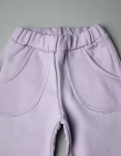 Pantalón De Algodon Frizado Bebes Bolsillos L - imagen 8