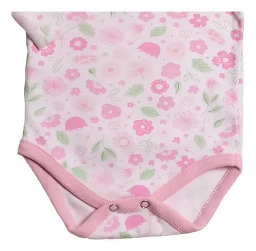 Bodys Con Volado 100% Algodon Estampado M, Larga Beba - imagen 7